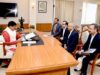 मुख्यमंत्री डॉ. यादव से आईटीसी के चेयरमैन श्री पुरी एवं सीआईआई और एक्सिस बैंक के प्रतिनिधियों ने की सौजन्य भेंट