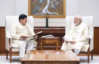 प्रधानमंत्री श्री मोदी से मुख्यमंत्री डॉ. यादव ने की आत्मीय भेंट