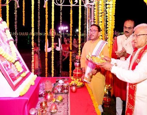 राज्यपाल श्री पटेल लोक भवन गरबा महोत्सव में हुए शामिल